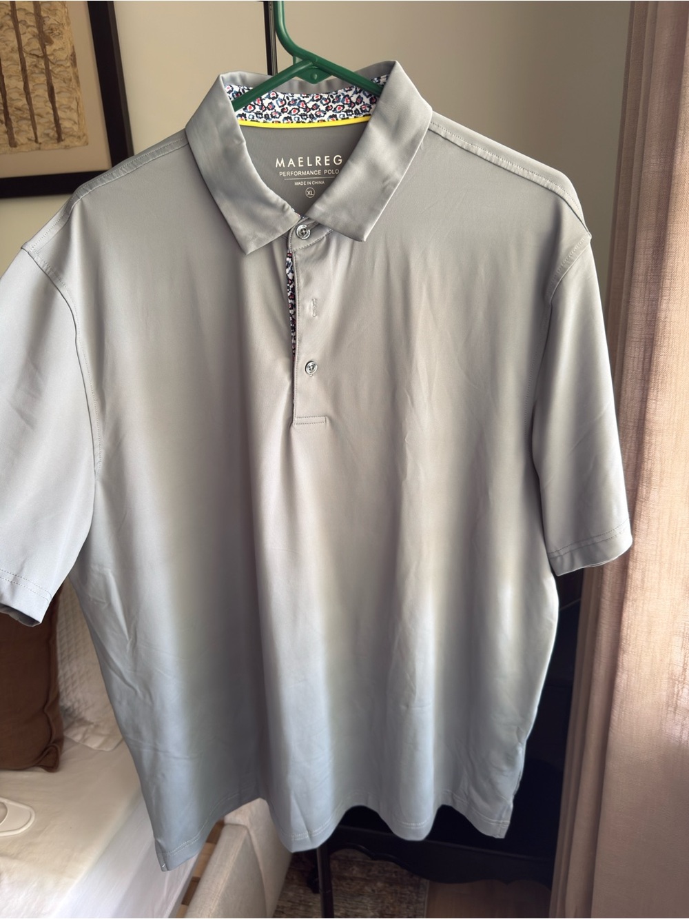 Maelrege Performance Polo Shirt - Light Gray